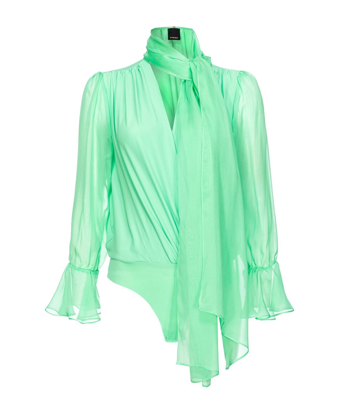 PINKO Зеленая блузы, фото 1
