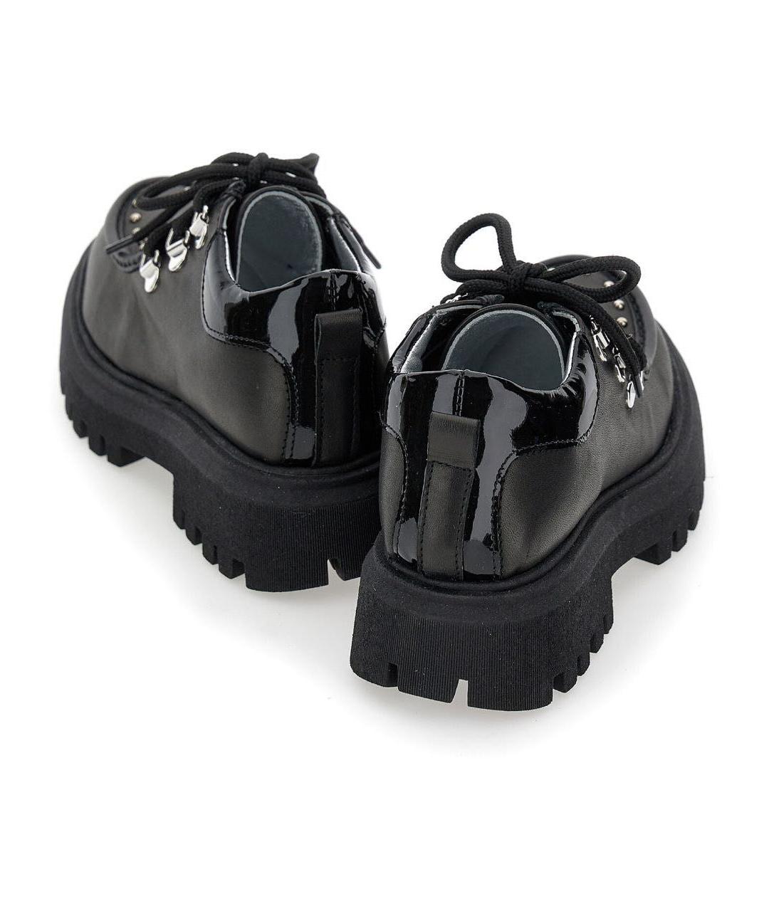 MONNALISA Черные кожаные туфли, фото 3