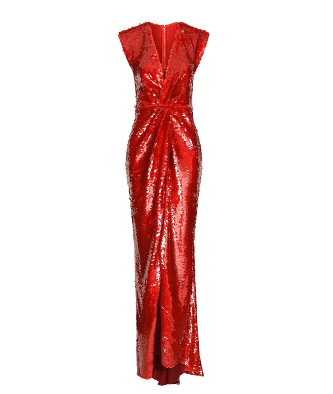 DOLCE&GABBANA Красное шелковое вечернее платье, фото 1