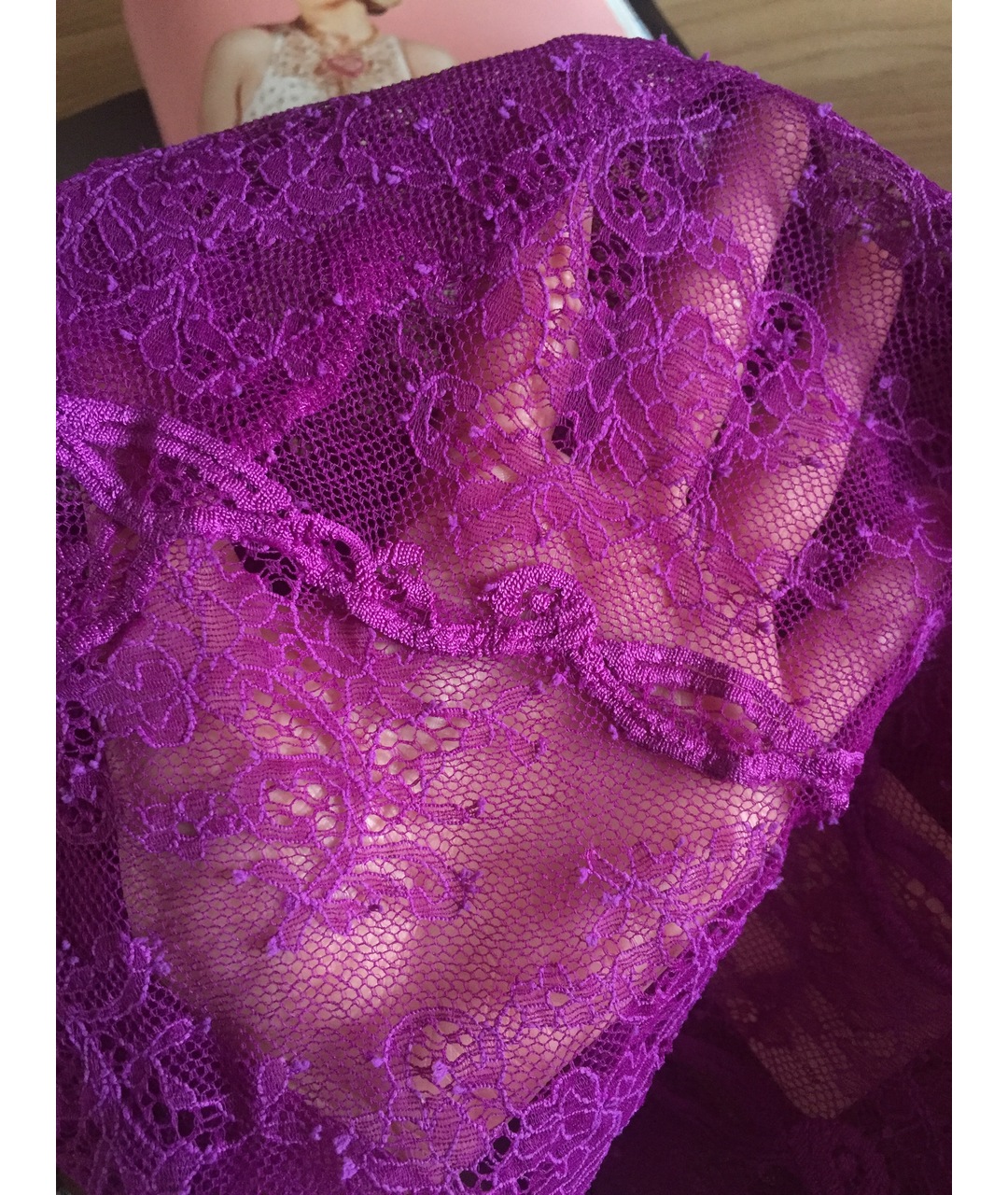 AGENT PROVOCATEUR Фиолетовая кружевная пижама, фото 5