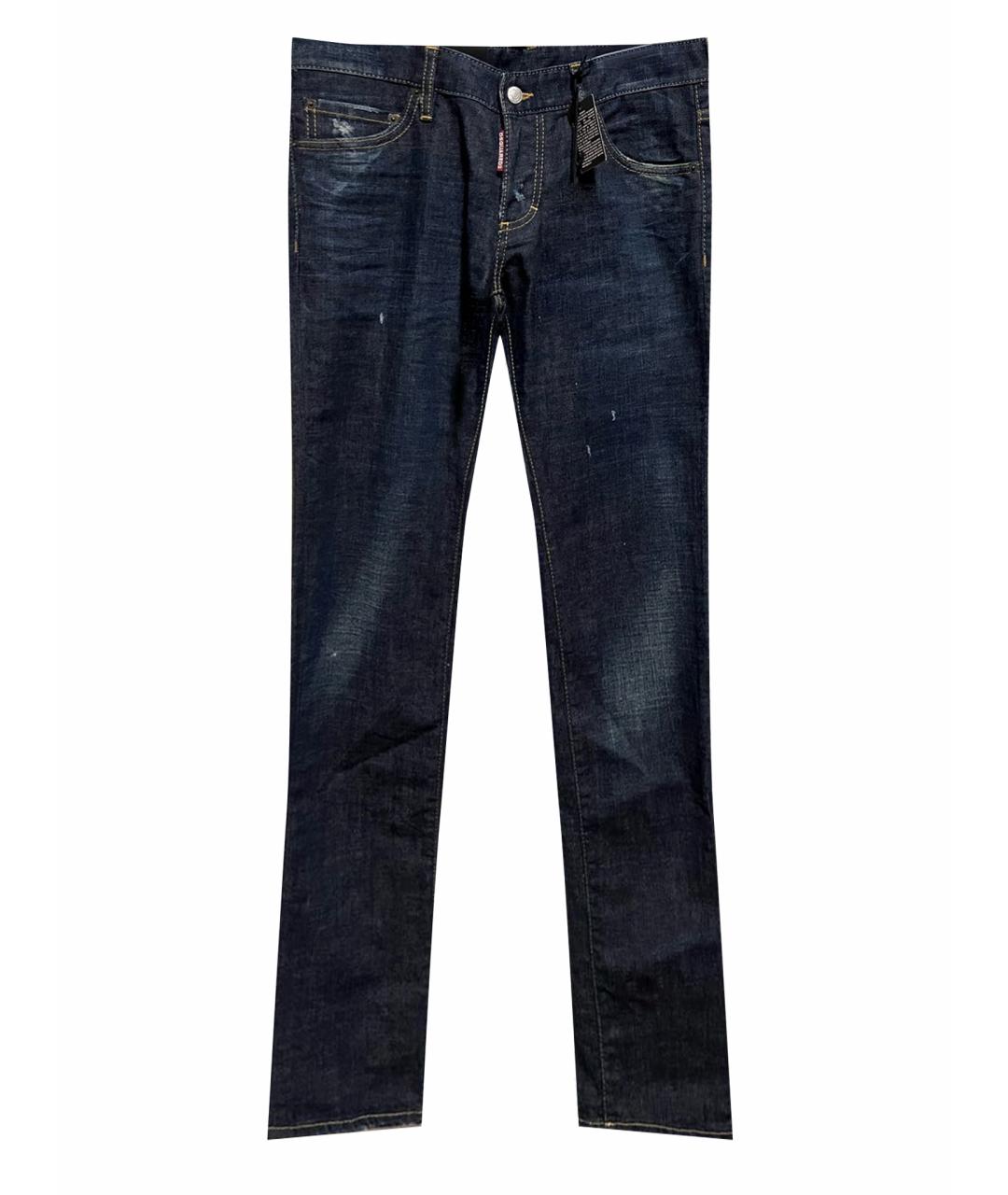 DSQUARED2 Темно-синие прямые джинсы, фото 1