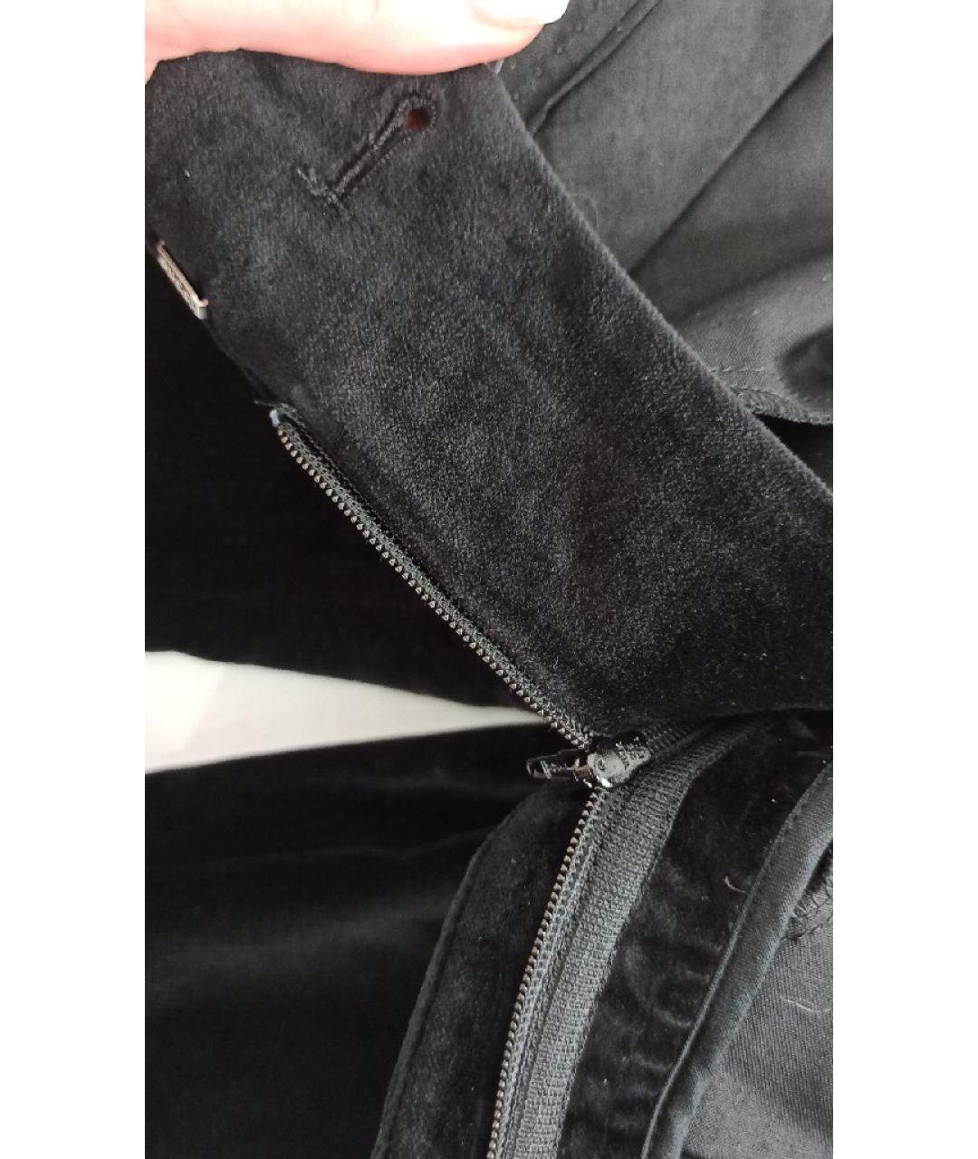 GUCCI Черные велюровые брюки широкие, фото 5
