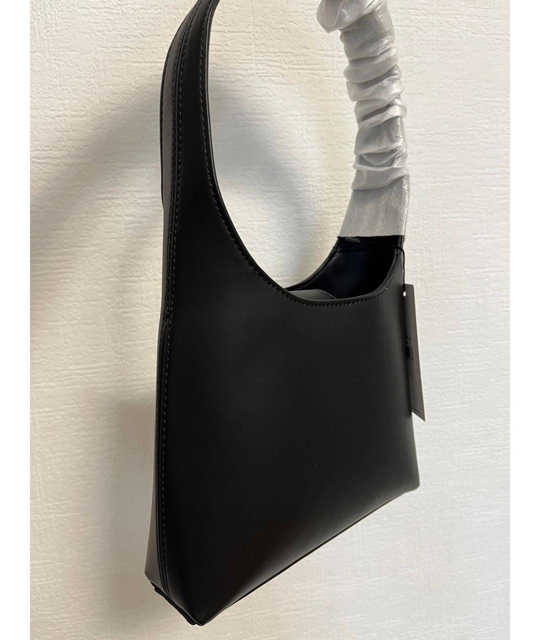 CALVIN KLEIN Черная сумка с короткими ручками из искусственной кожи, фото 7