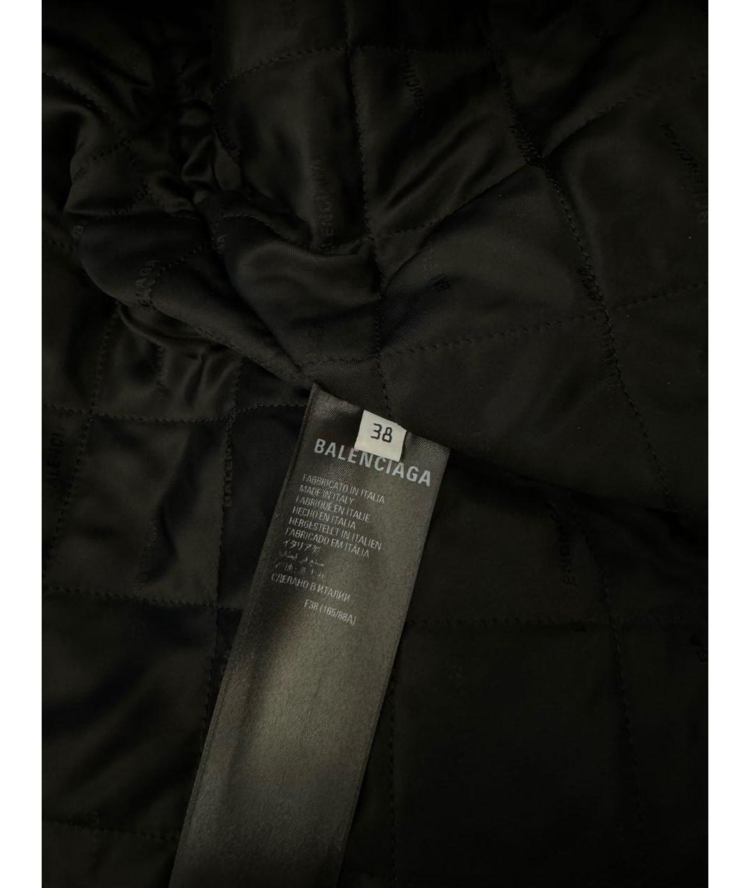 BALENCIAGA Черная меховая шуба, фото 4