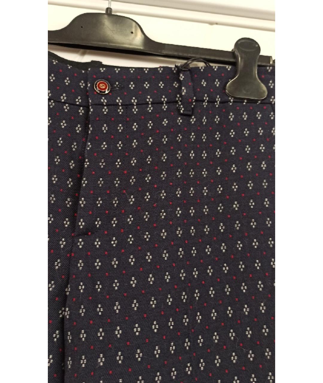 GUCCI Шерстяные прямые брюки, фото 4