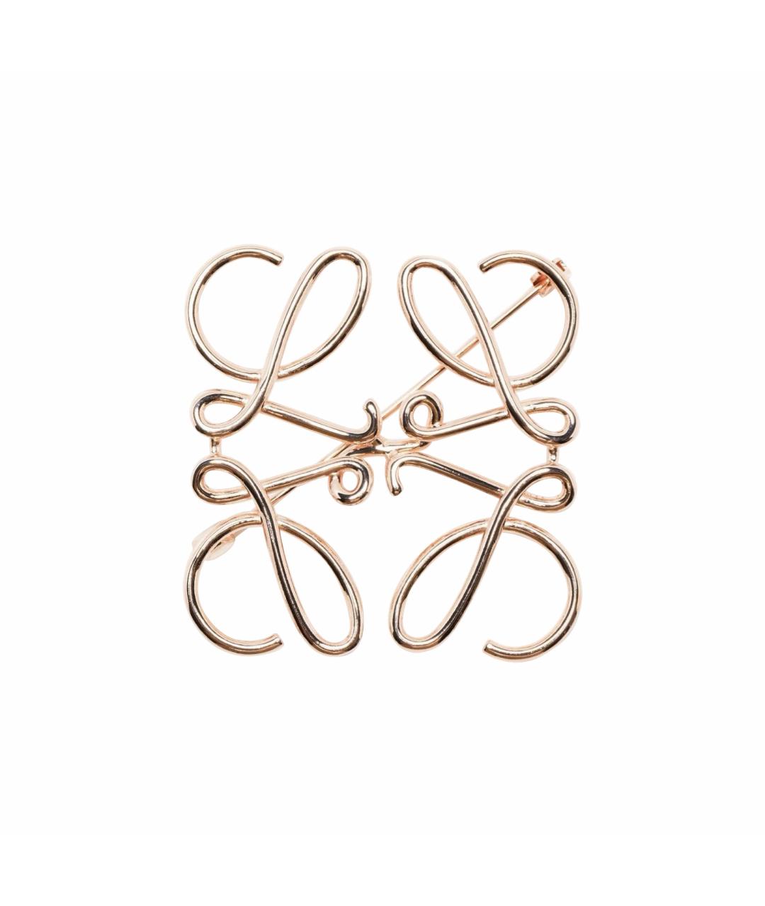 LOEWE Розовая металлическая булавка / брошь, фото 1