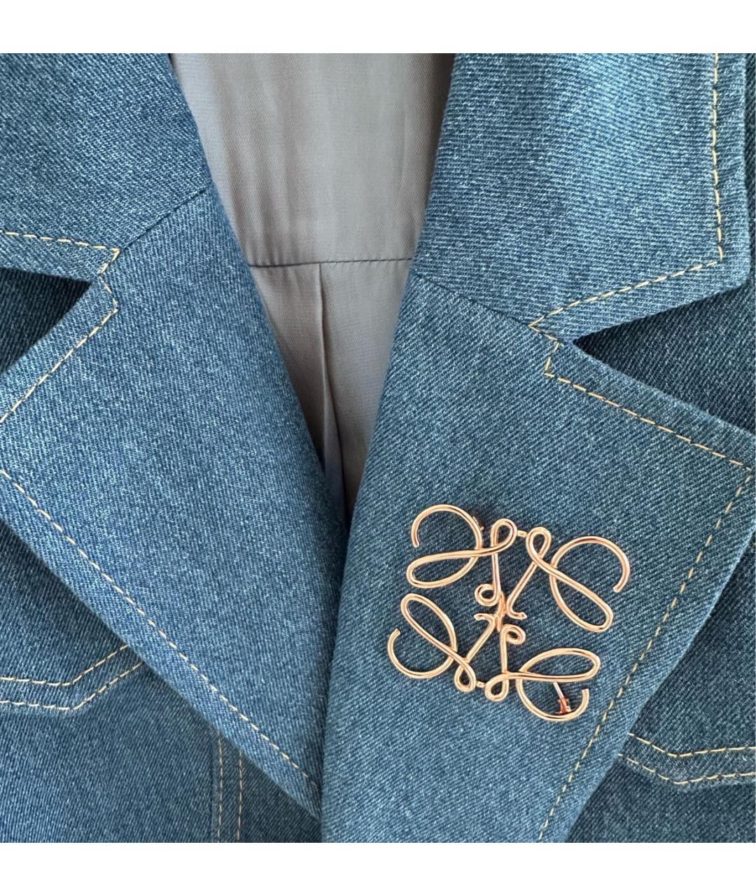 LOEWE Розовая металлическая булавка / брошь, фото 4