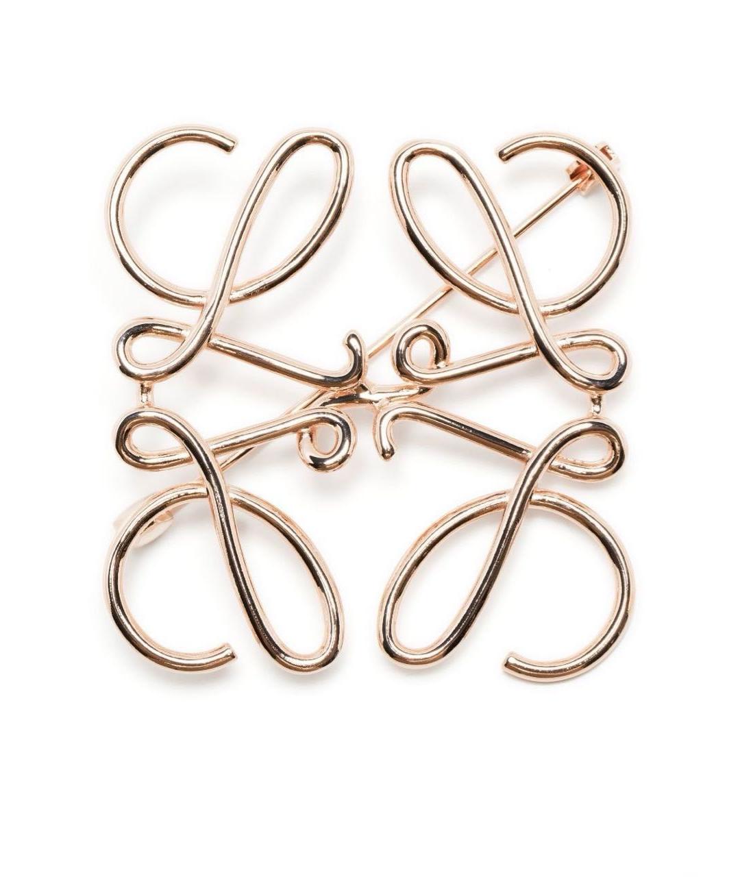 LOEWE Розовая металлическая булавка / брошь, фото 5