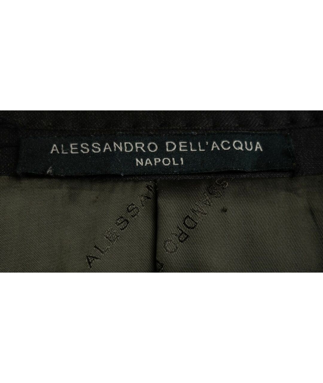 ALESSANDRO DELL'ACQUA Черный классический костюм, фото 4
