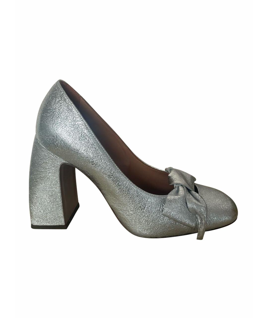 L'AUTRECHOSE Серебряные кожаные туфли, фото 1