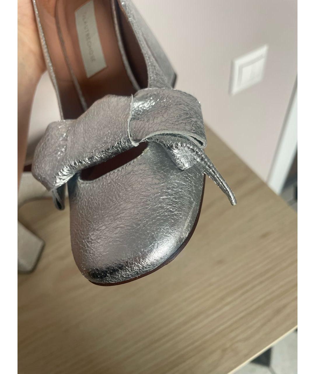 L'AUTRECHOSE Серебряные кожаные туфли, фото 5
