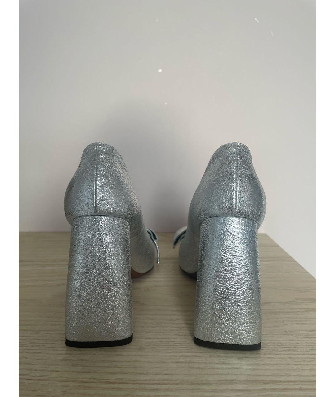 L'AUTRECHOSE Серебряные кожаные туфли, фото 3