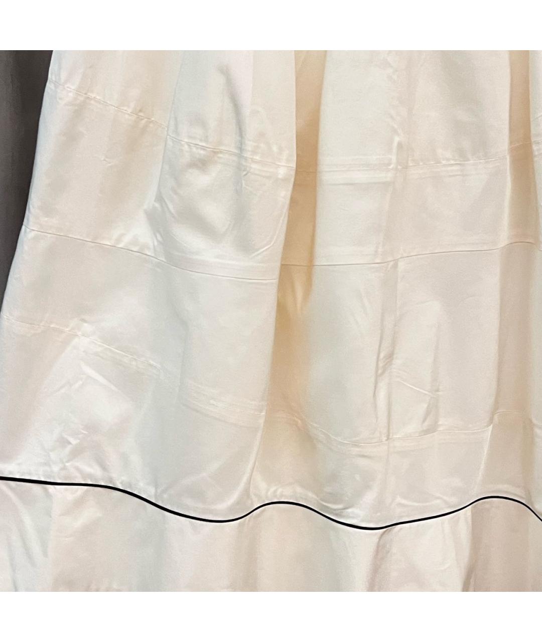 SAINT LAURENT Бежевый шелковый костюм с юбками, фото 4