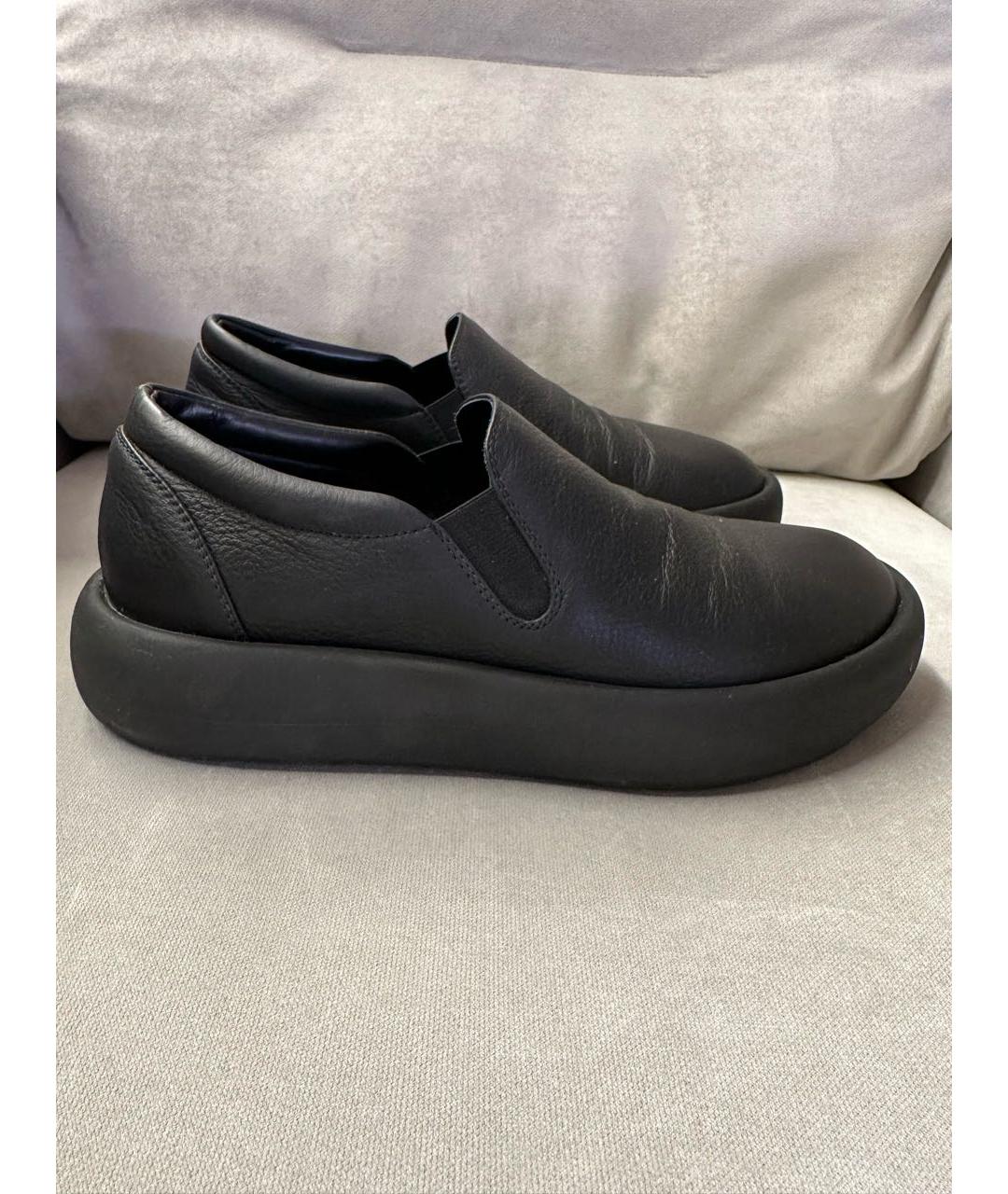 VIC MATIE Черные кожаные низкие ботинки, фото 9