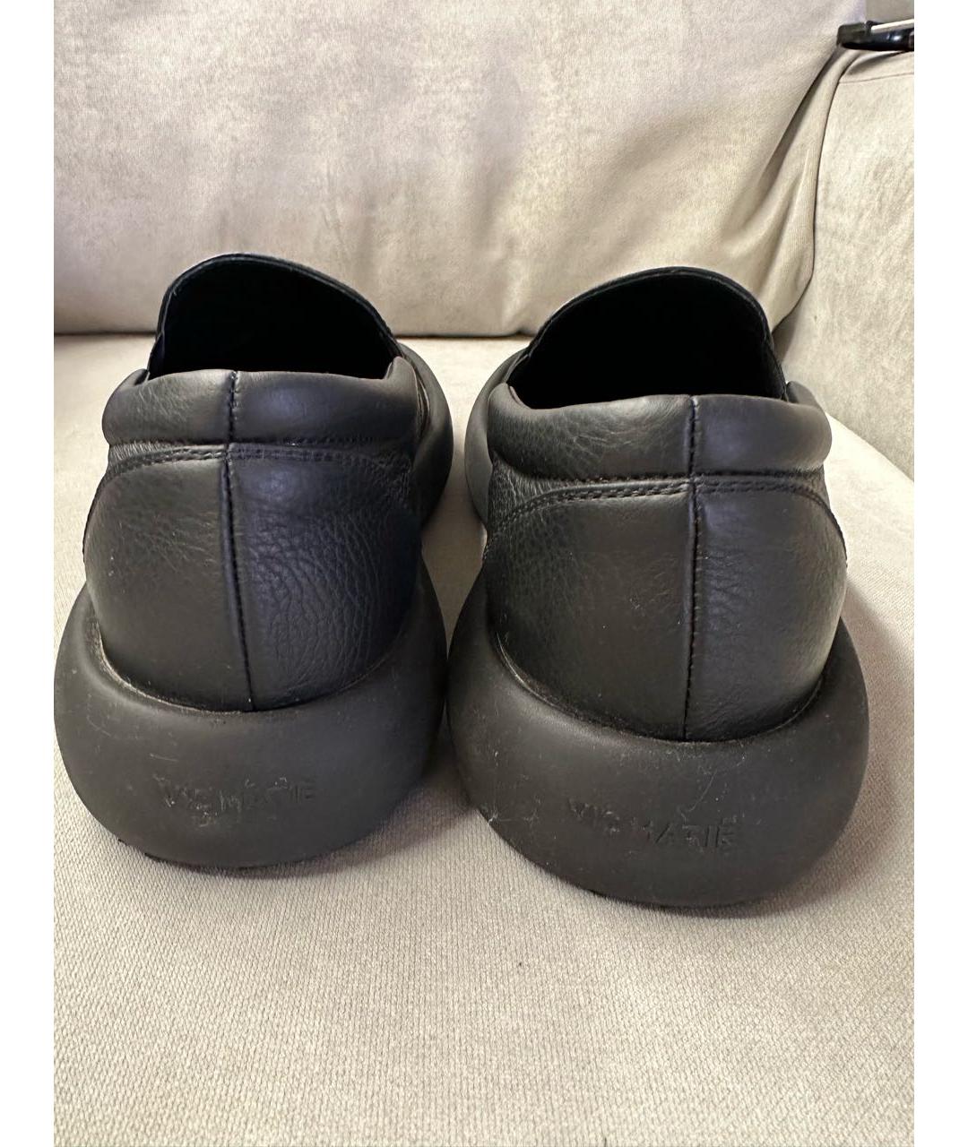 VIC MATIE Черные кожаные низкие ботинки, фото 4