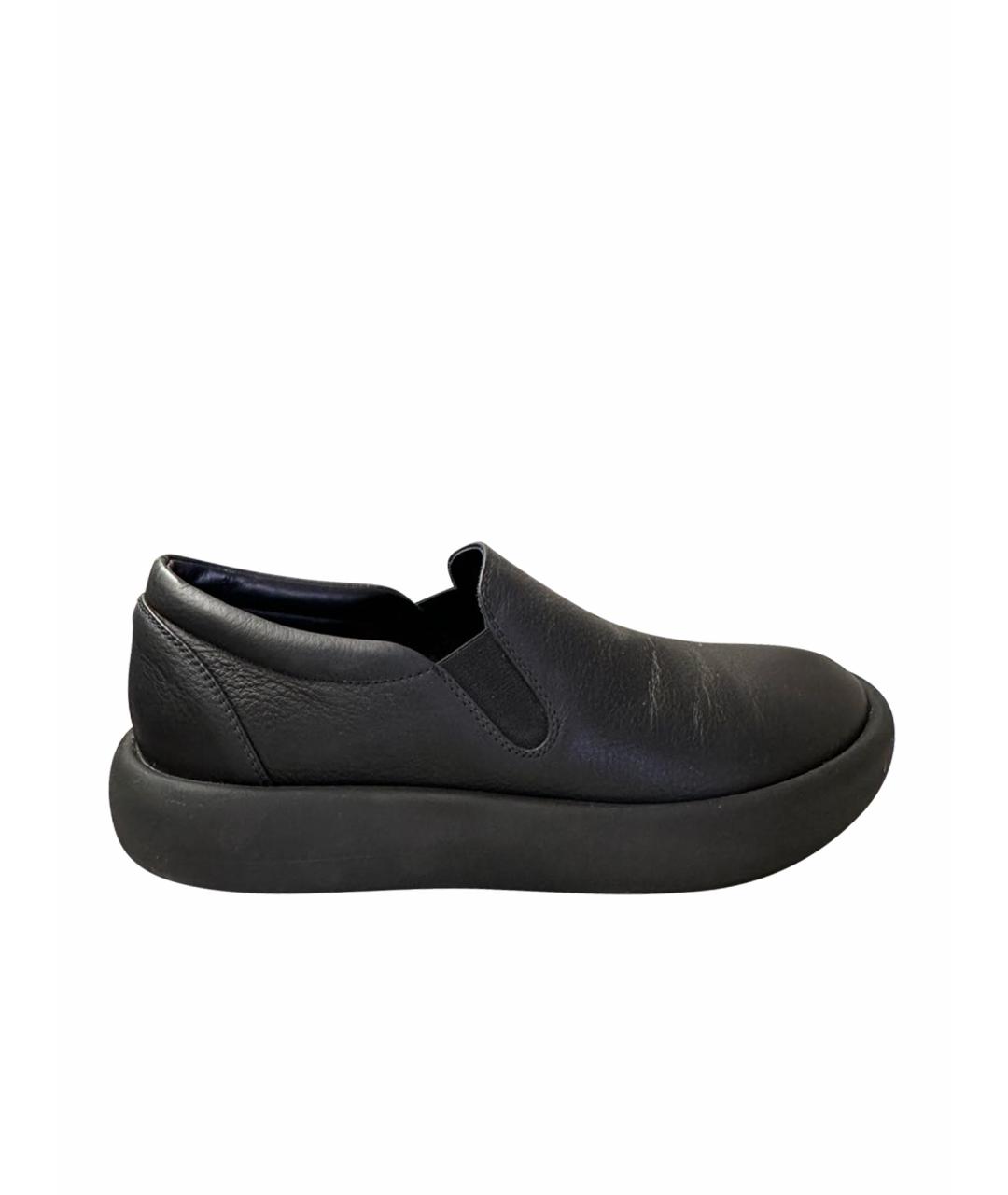 VIC MATIE Черные кожаные низкие ботинки, фото 1