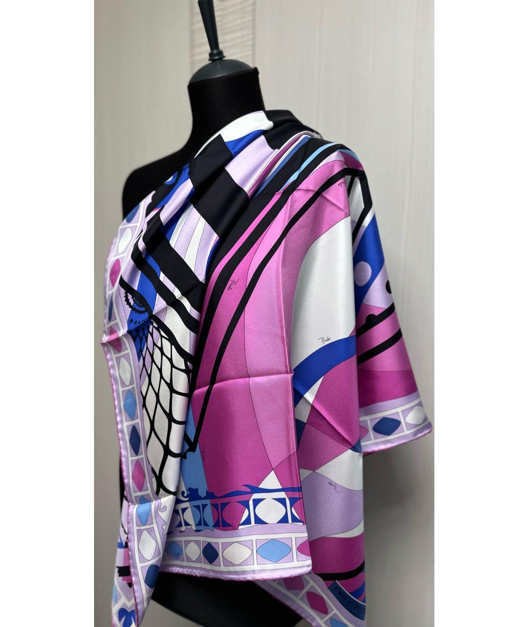 EMILIO PUCCI Мульти шелковый платок, фото 6