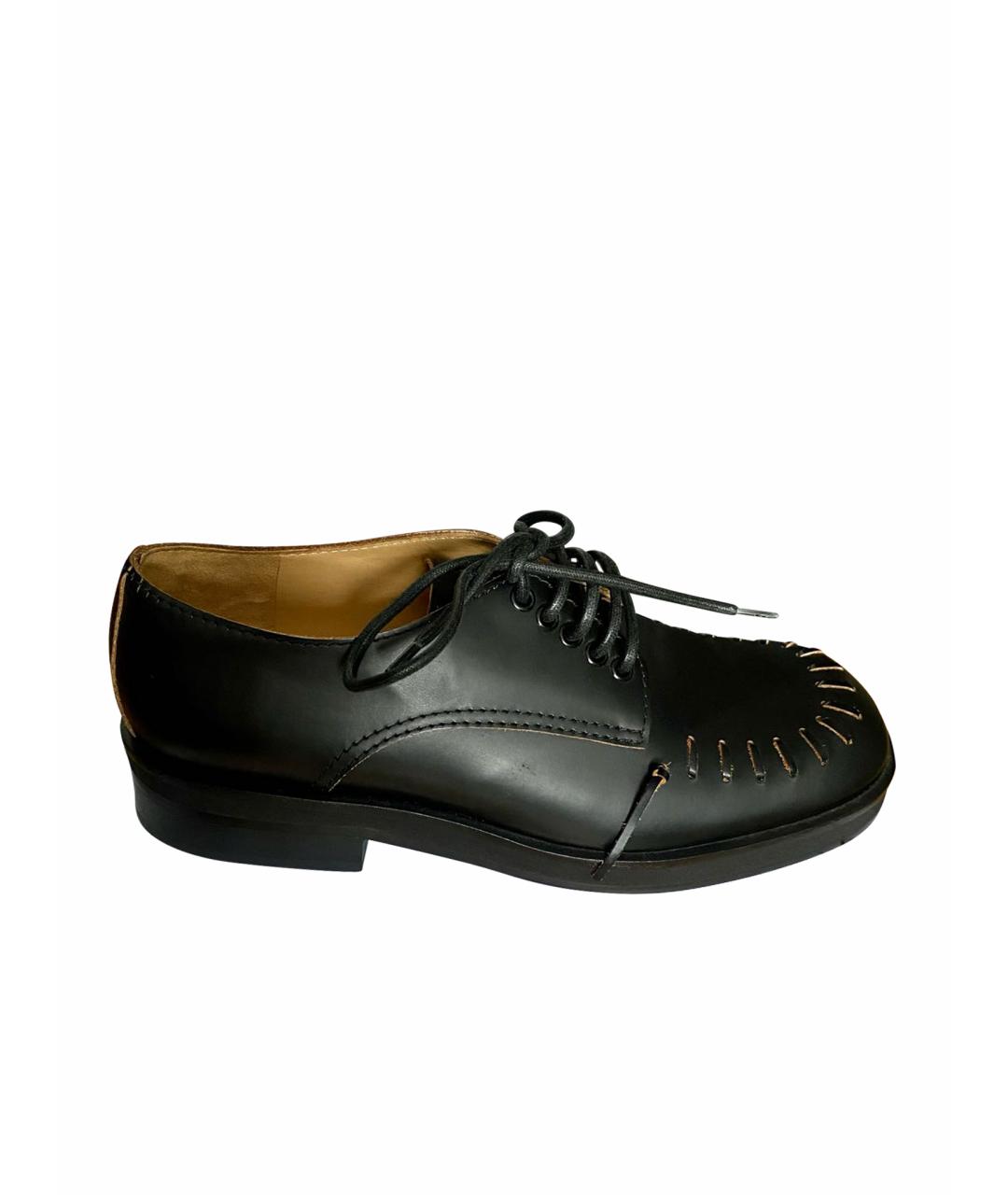 J.W.ANDERSON Черные кожаные низкие ботинки, фото 1