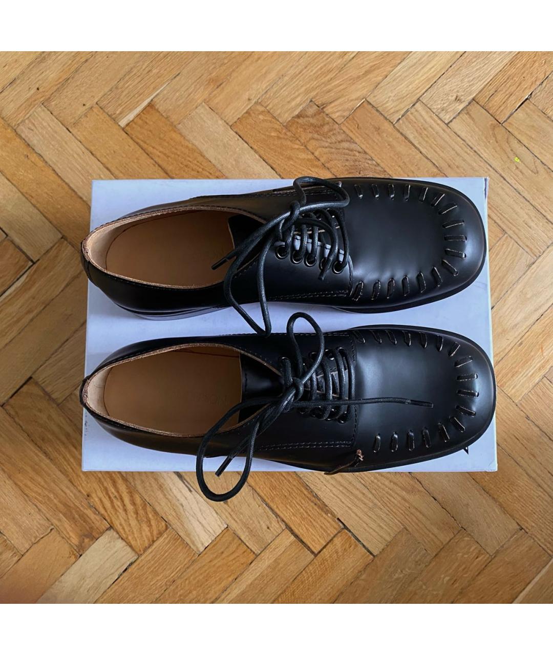 J.W.ANDERSON Черные кожаные низкие ботинки, фото 2