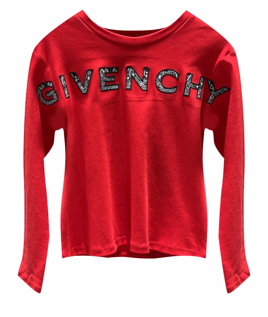 GIVENCHY Красный хлопковый детская футболка / топ, фото 1