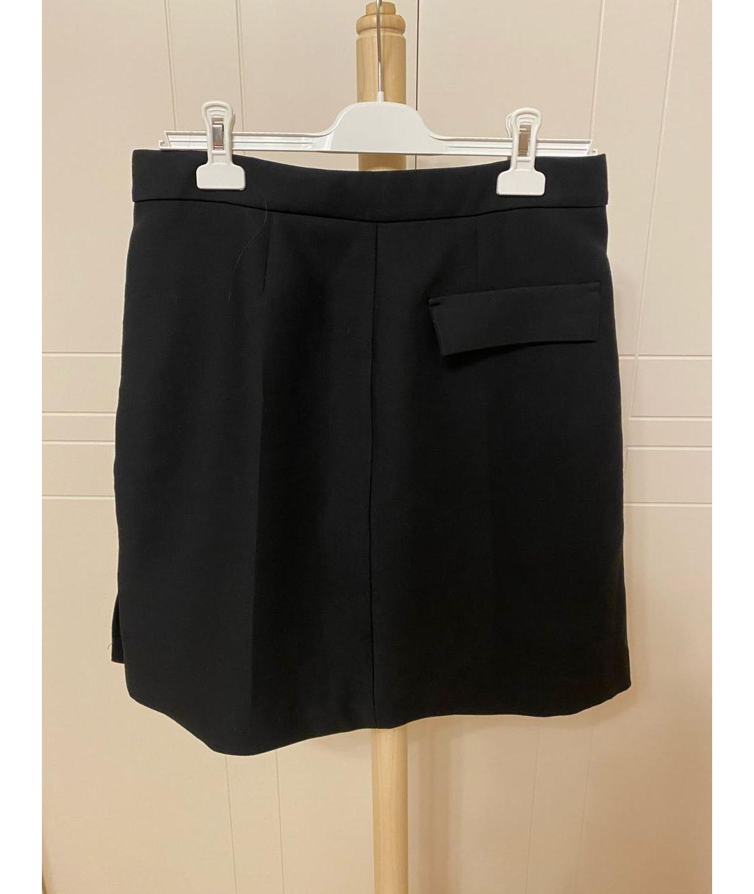 COS Черная полиэстеровая юбка мини, фото 2