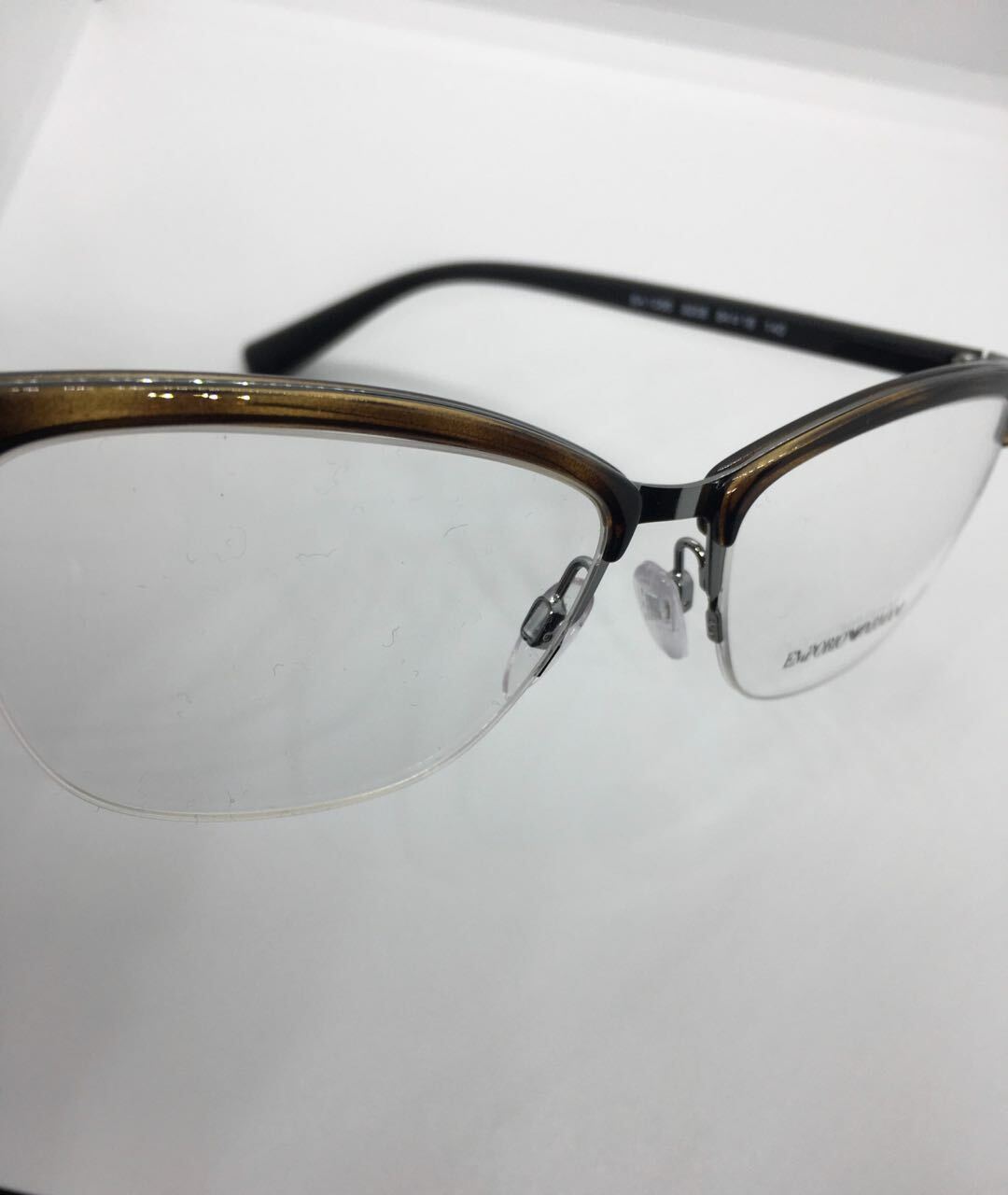 EMPORIO ARMANI Коричневые пластиковые солнцезащитные очки, фото 4