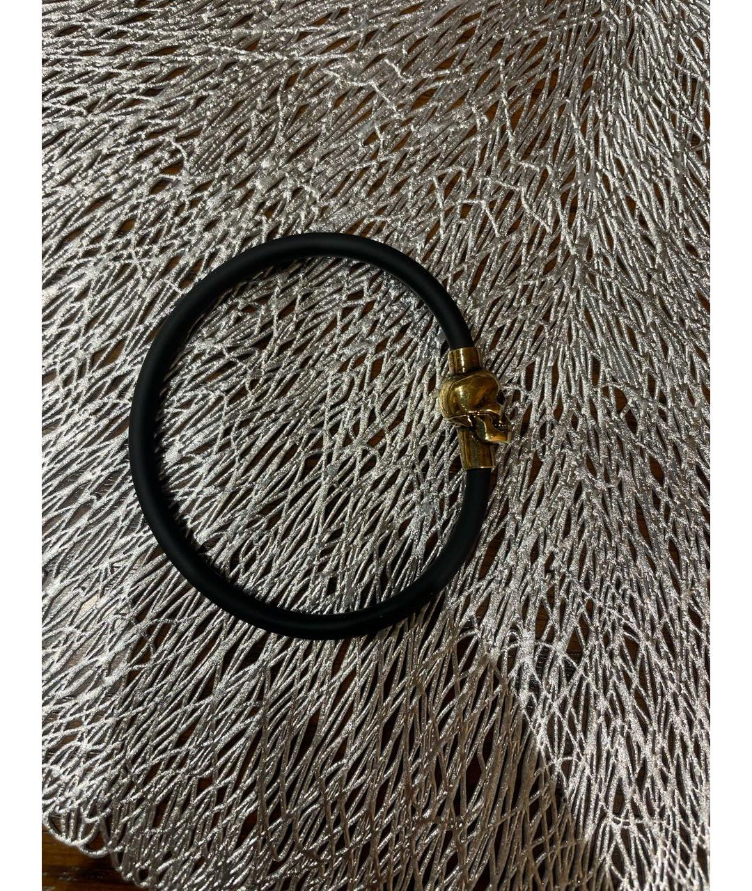 ALEXANDER MCQUEEN Черный латунный браслет, фото 5