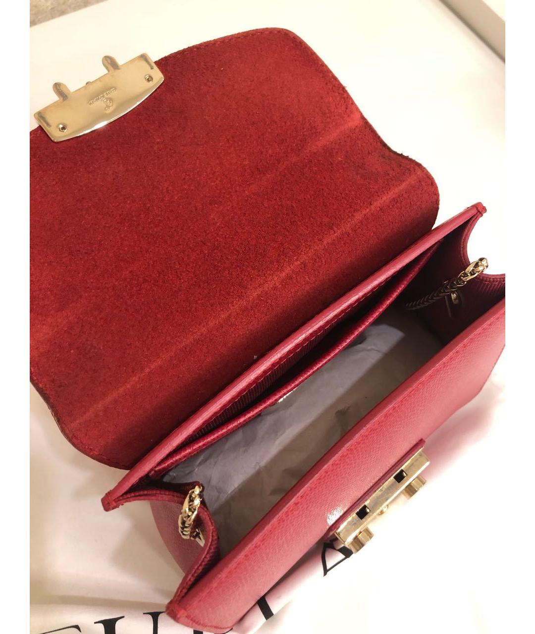 FURLA Красная кожаная сумка тоут, фото 4