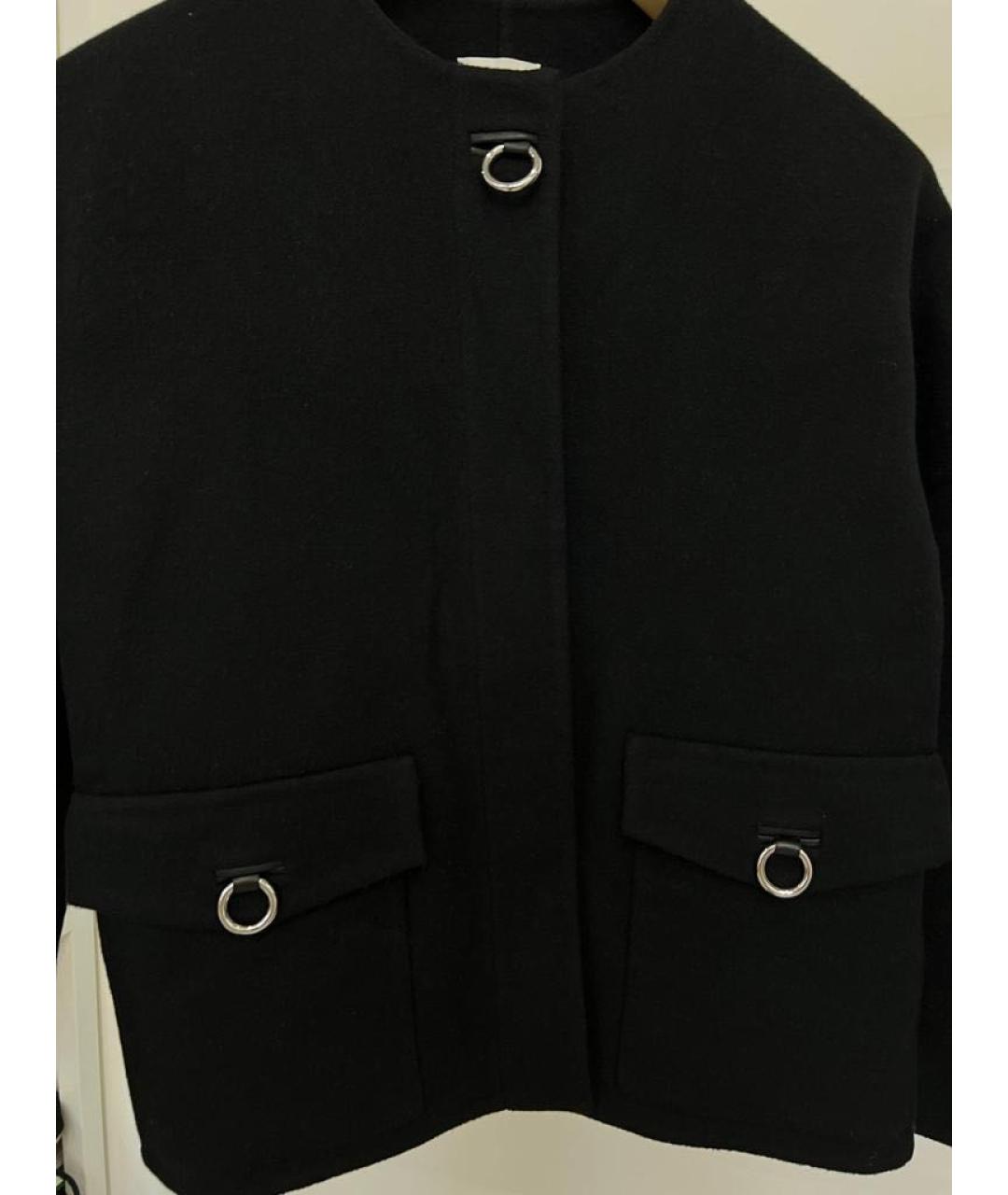 HERMES Черное кашемировое пальто, фото 4