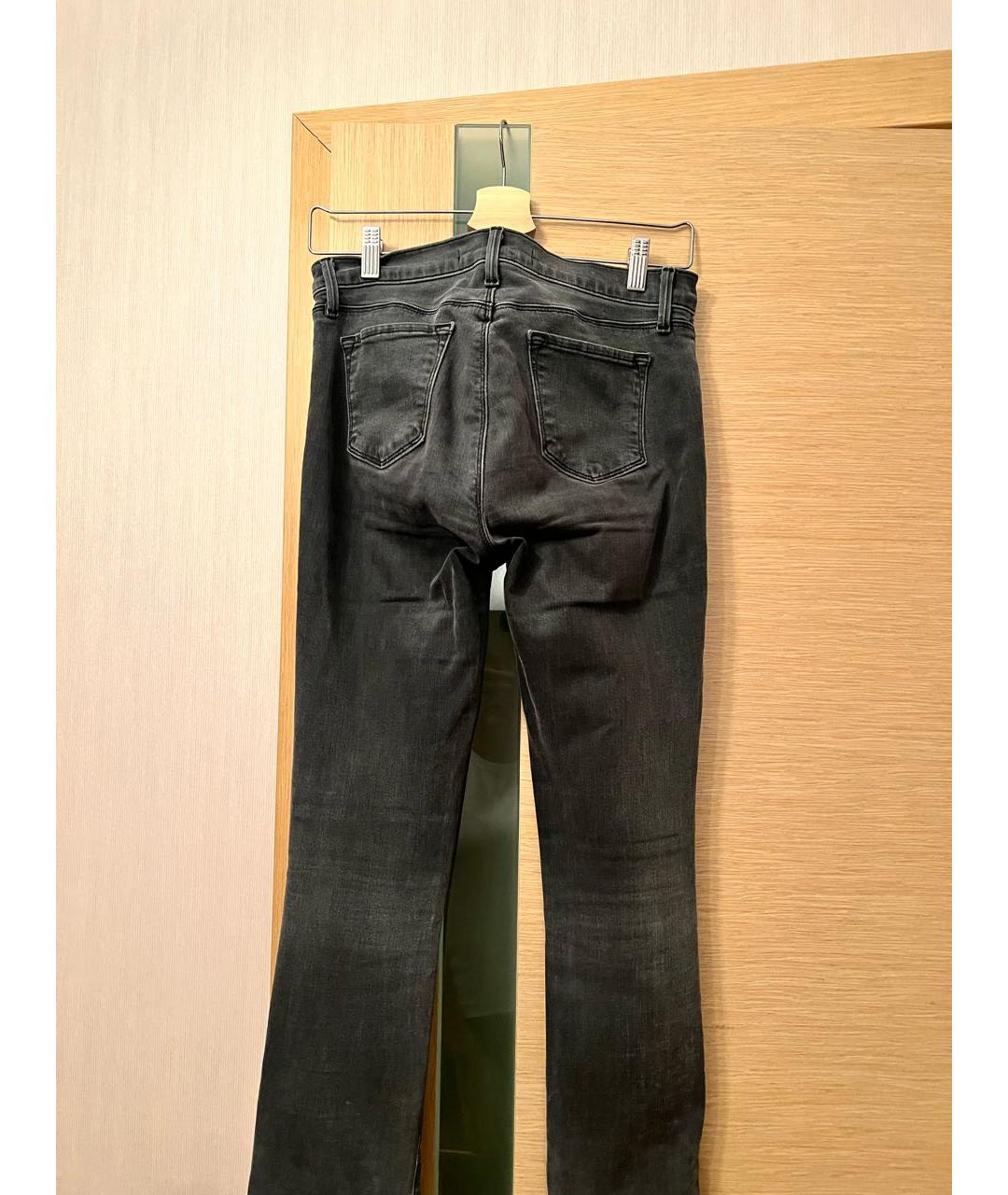 JBRAND Антрацитовые хлопко-полиэстеровые прямые джинсы, фото 3