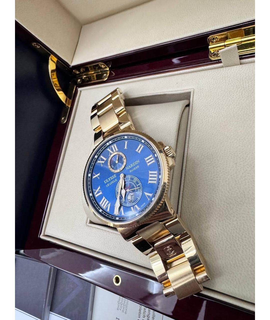 Ulysse Nardin Золотые часы из розового золота, фото 5