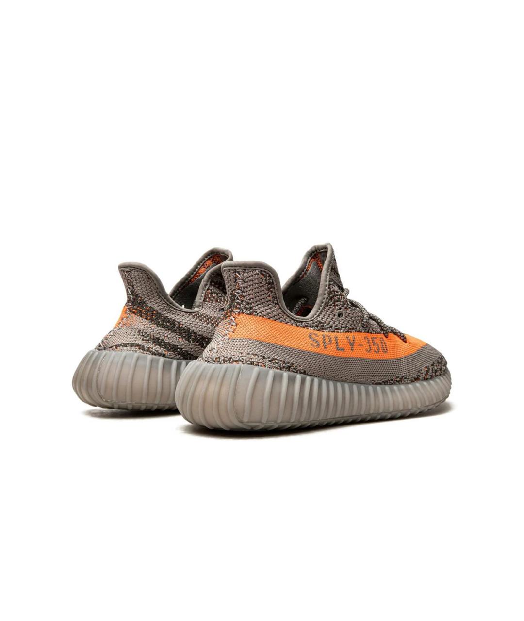 ADIDAS YEEZY Бежевые текстильные низкие кроссовки / кеды, фото 3