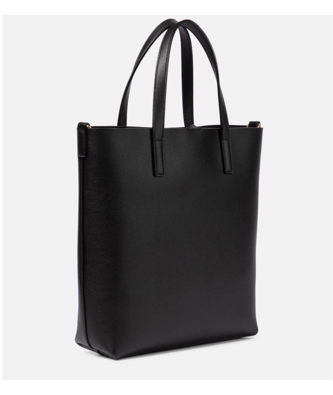 SAINT LAURENT Черная кожаная сумка через плечо, фото 4