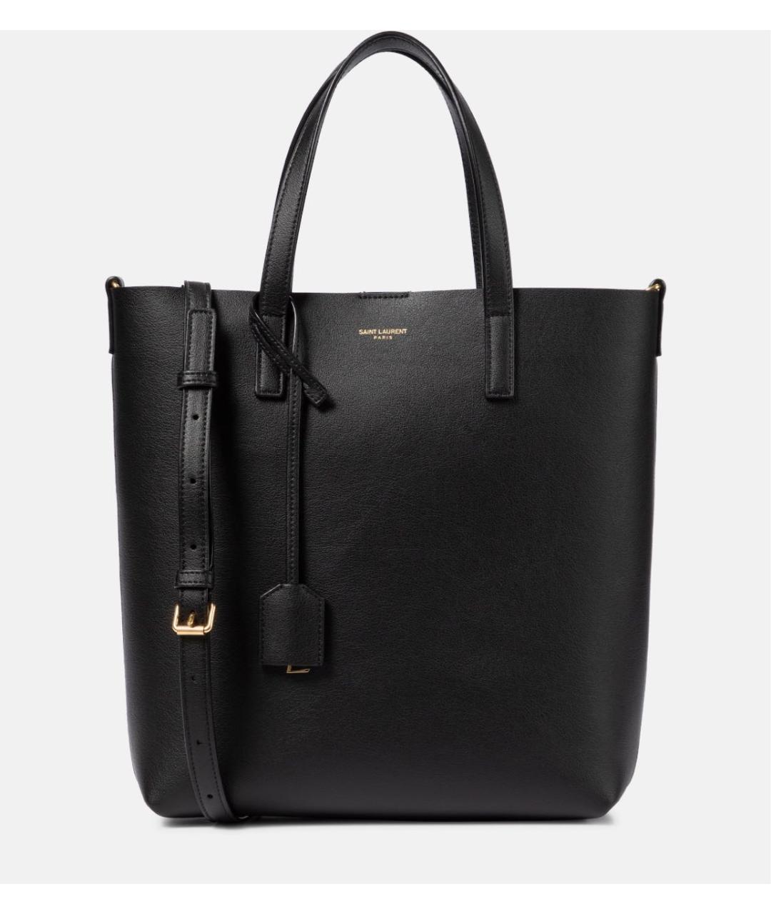 SAINT LAURENT Черная кожаная сумка через плечо, фото 6