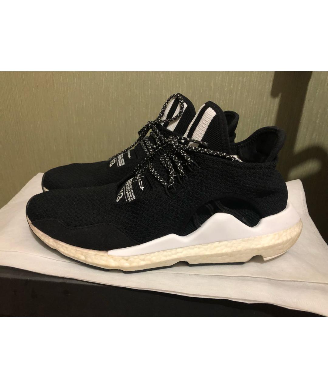 Y-3 Черные низкие кроссовки / кеды, фото 7