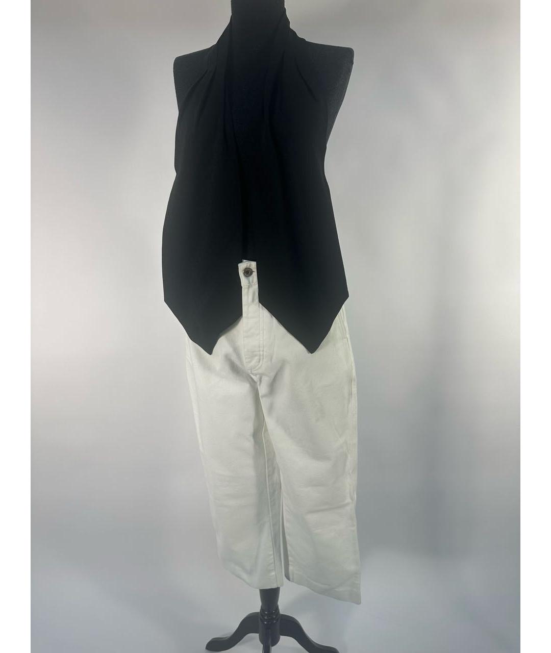 LOEWE Белые хлопковые прямые джинсы, фото 6