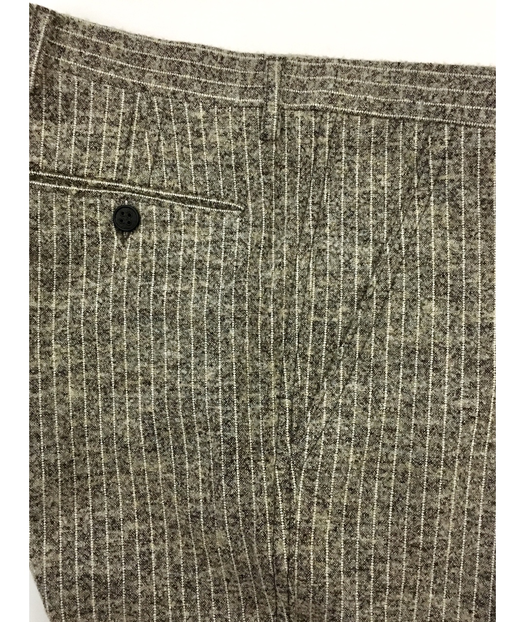 BILANCIONI Бежевые шерстяные классические брюки, фото 6