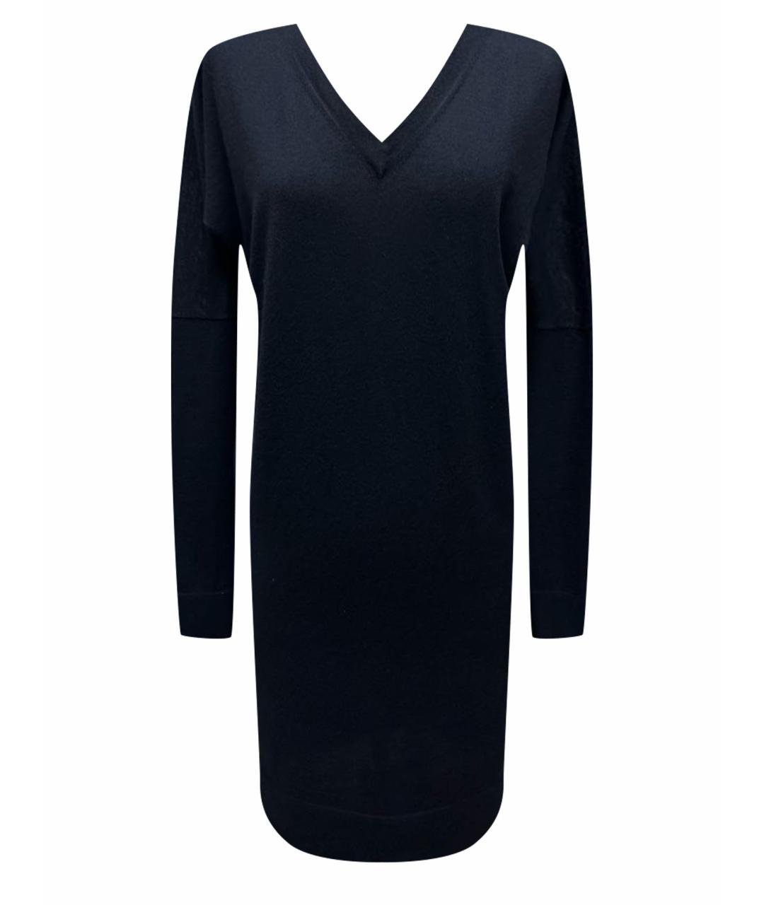 AGNONA Черное кашемировое повседневное платье, фото 1