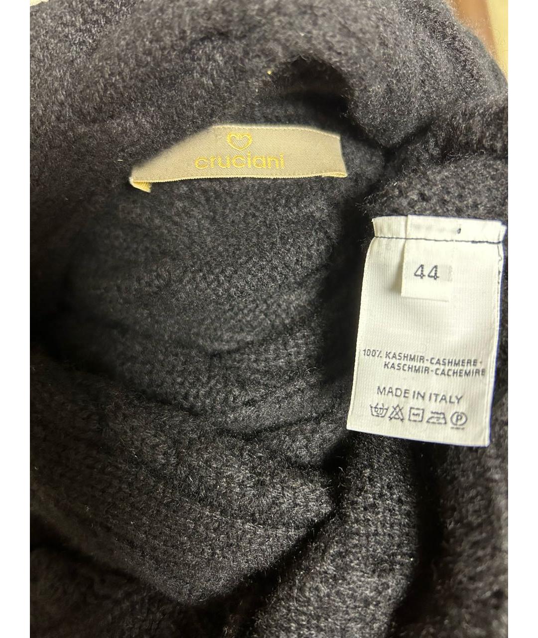 CRUCIANI Черный кашемировый джемпер / свитер, фото 3