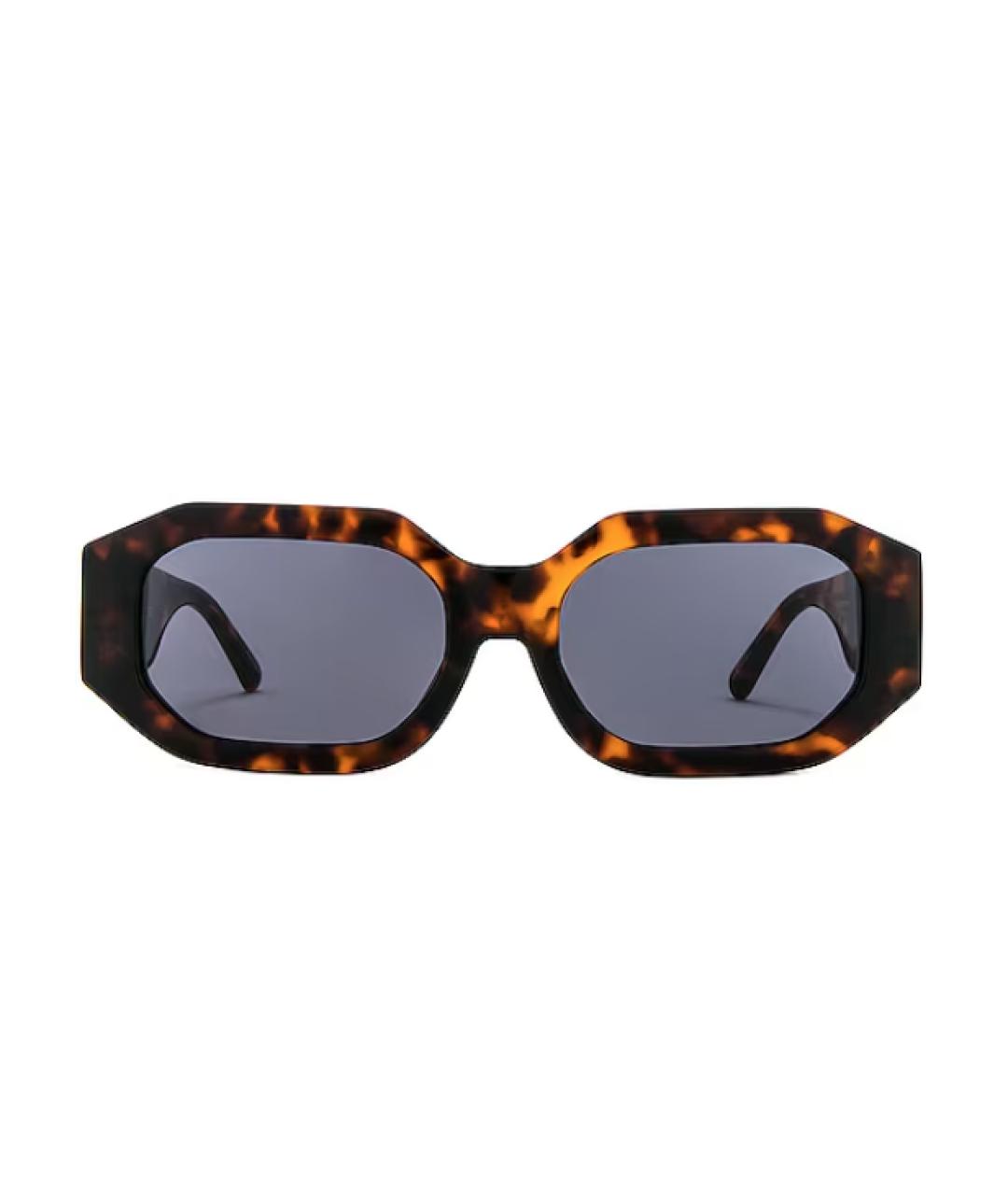 THE ATTICO Коричневые пластиковые солнцезащитные очки, фото 1