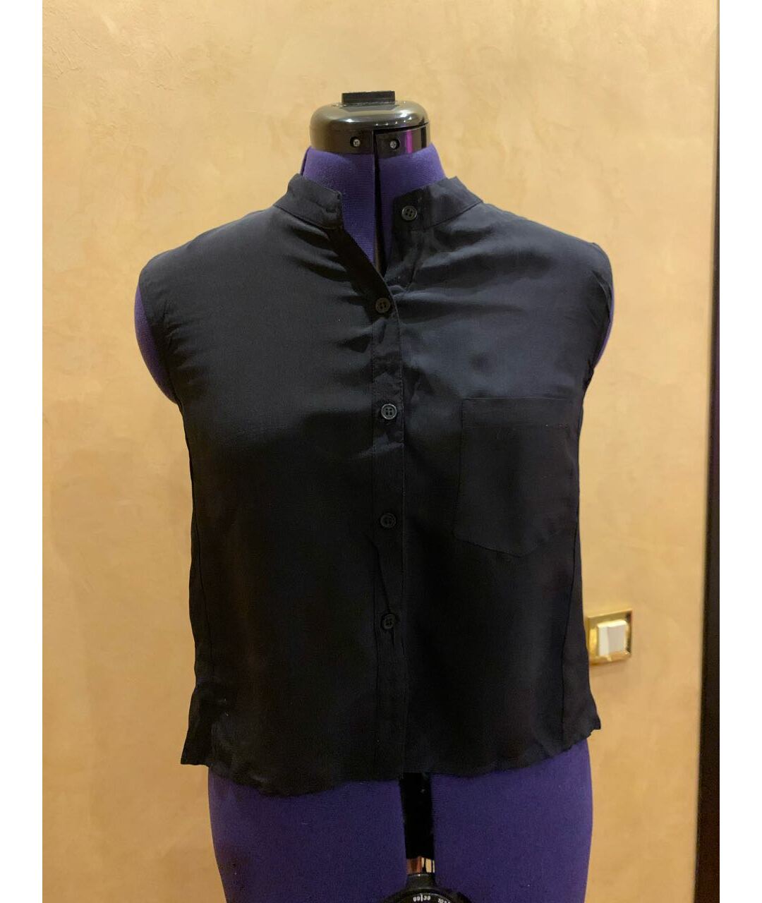 MARA HOFFMAN Черная шелковая рубашка, фото 9