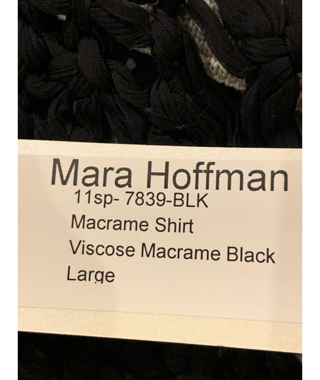 MARA HOFFMAN Черная шелковая рубашка, фото 8