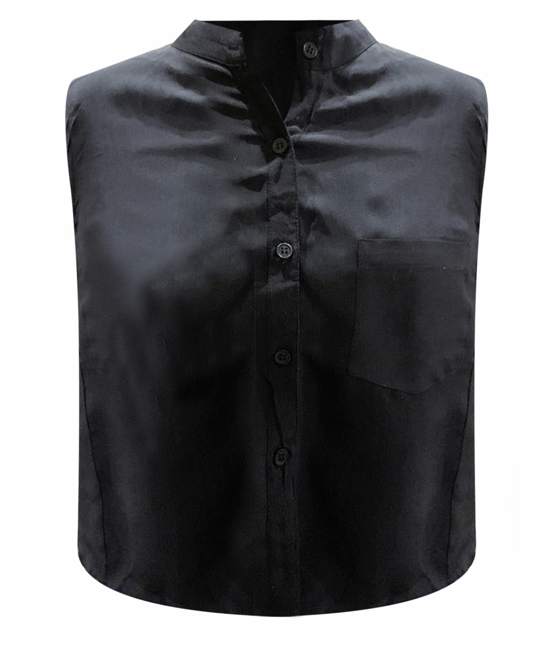 MARA HOFFMAN Черная шелковая рубашка, фото 1