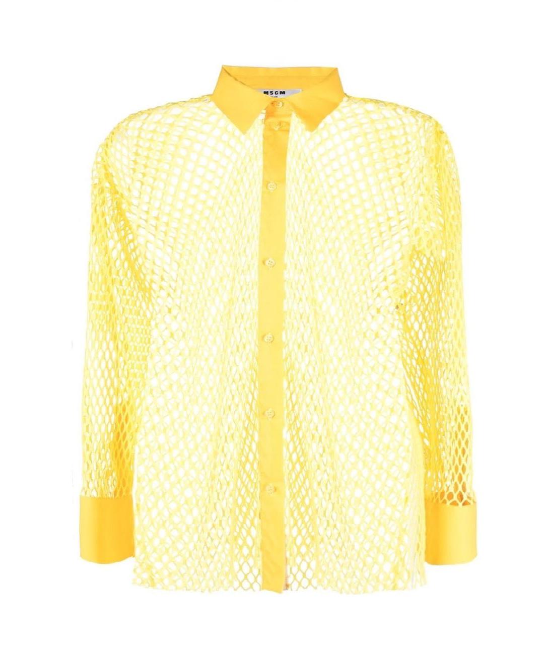 MSGM Желтая рубашка, фото 1