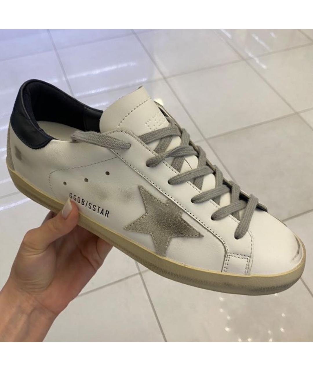 GOLDEN GOOSE DELUXE BRAND Белые кожаные кеды, фото 4