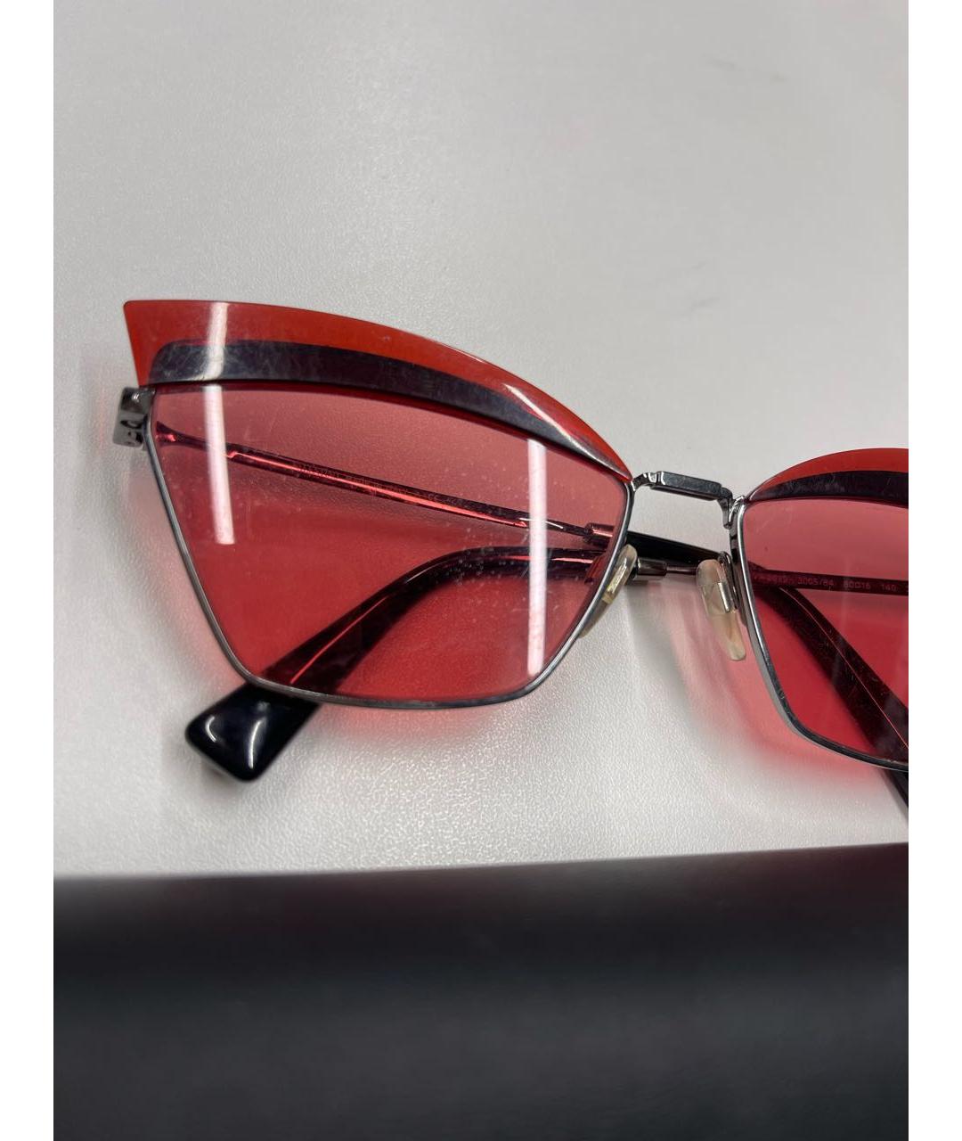 VALENTINO Розовые пластиковые солнцезащитные очки, фото 5