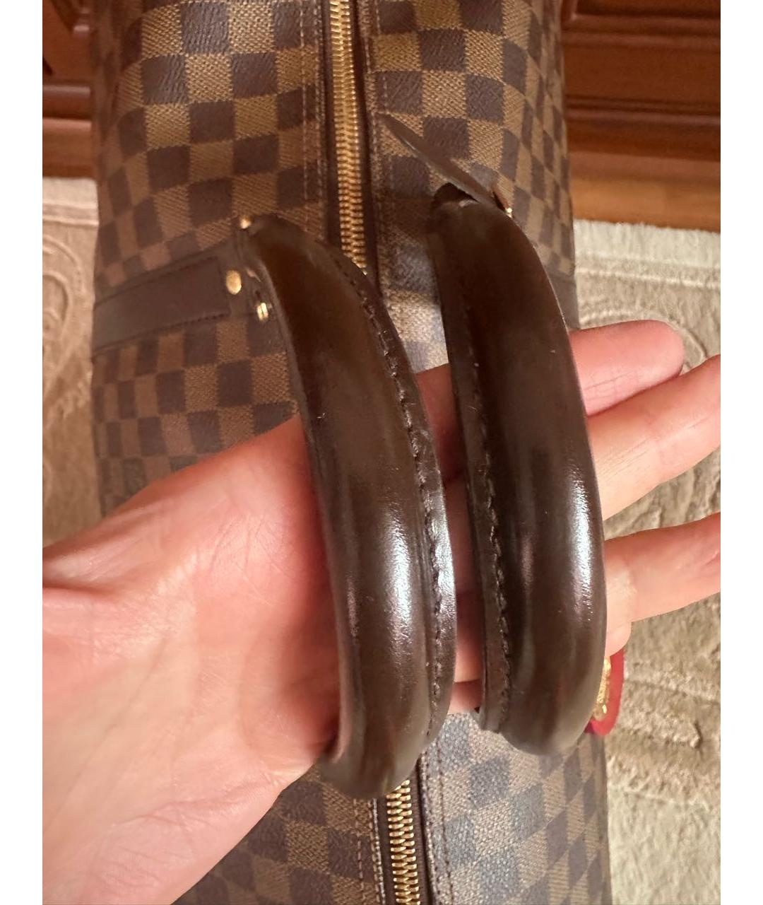 LOUIS VUITTON PRE-OWNED Коричневая кожаная дорожная/спортивная сумка, фото 5