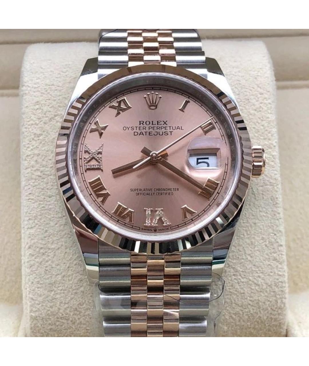 ROLEX Коралловые часы из розового золота, фото 2