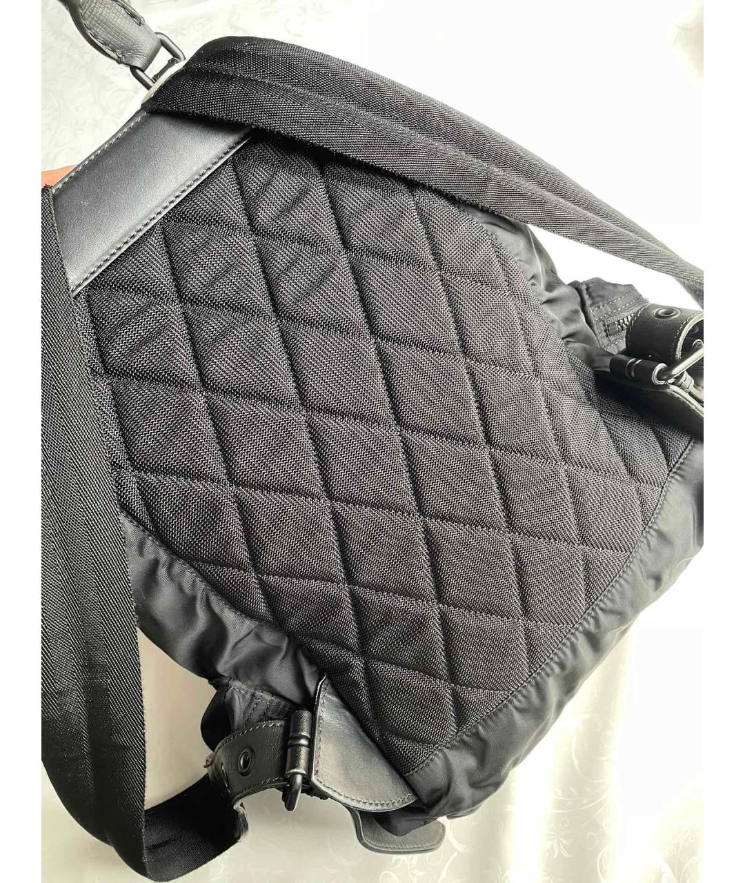 BURBERRY Черный синтетический рюкзак, фото 3