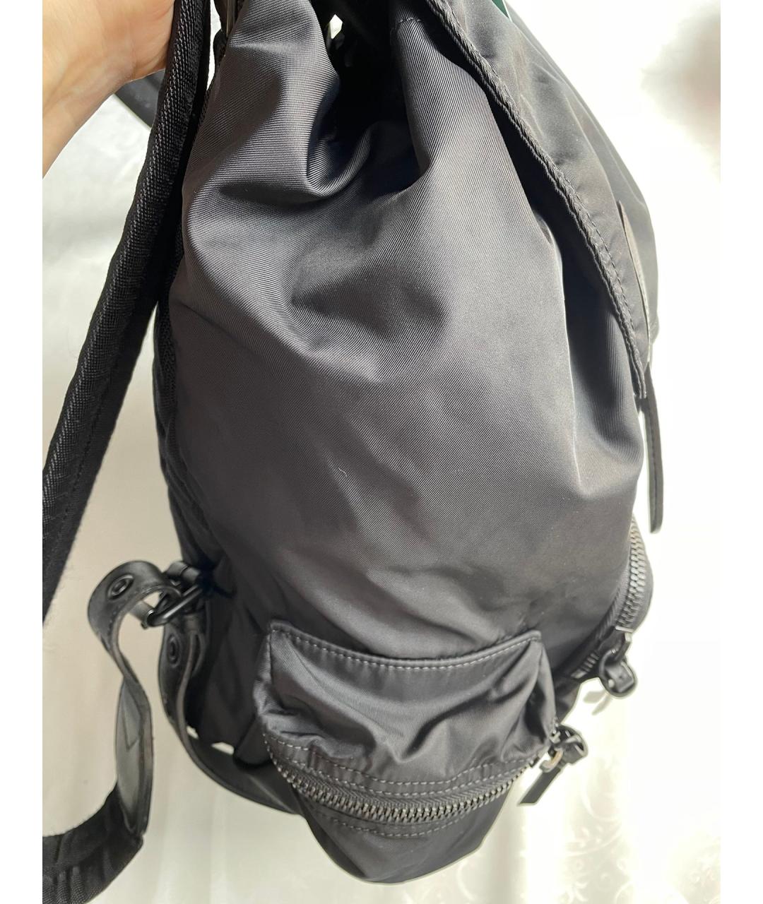 BURBERRY Черный синтетический рюкзак, фото 6